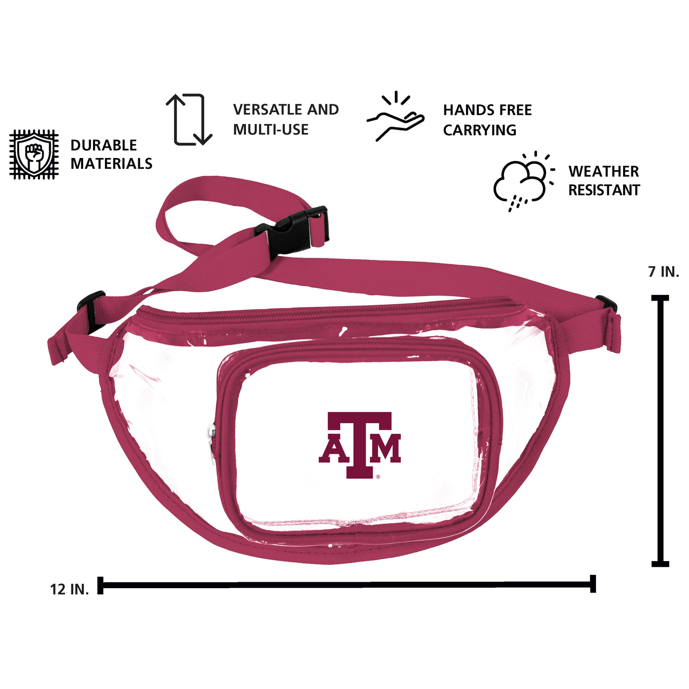 Texas A&M Clear Fanny Pack
