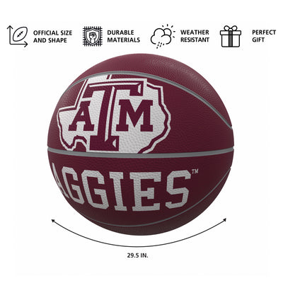 Texas A&M Mascot Official-Size Rubber Basketball