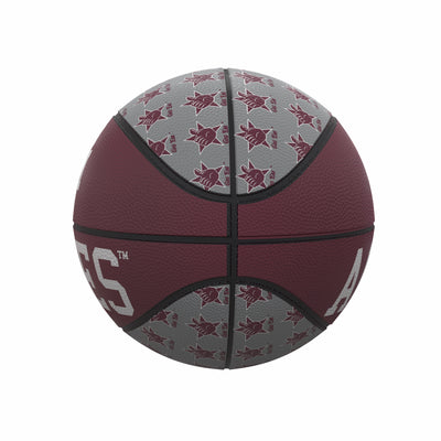 Texas A&M Repeating Logo Mini-Size Rubber Basketball - Logo Brands
