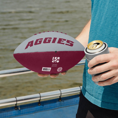 Texas A&M Pinwheel Junior Size Rubber Football - Logo Brands