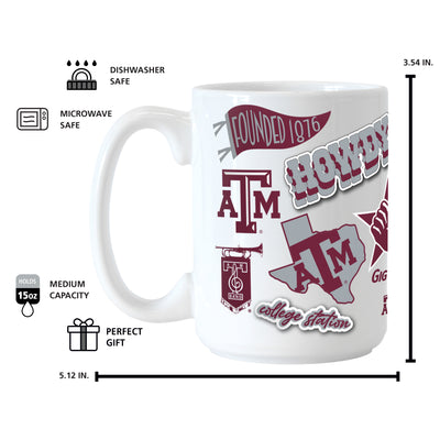 Texas A&M 15oz Native Sublimated Mug