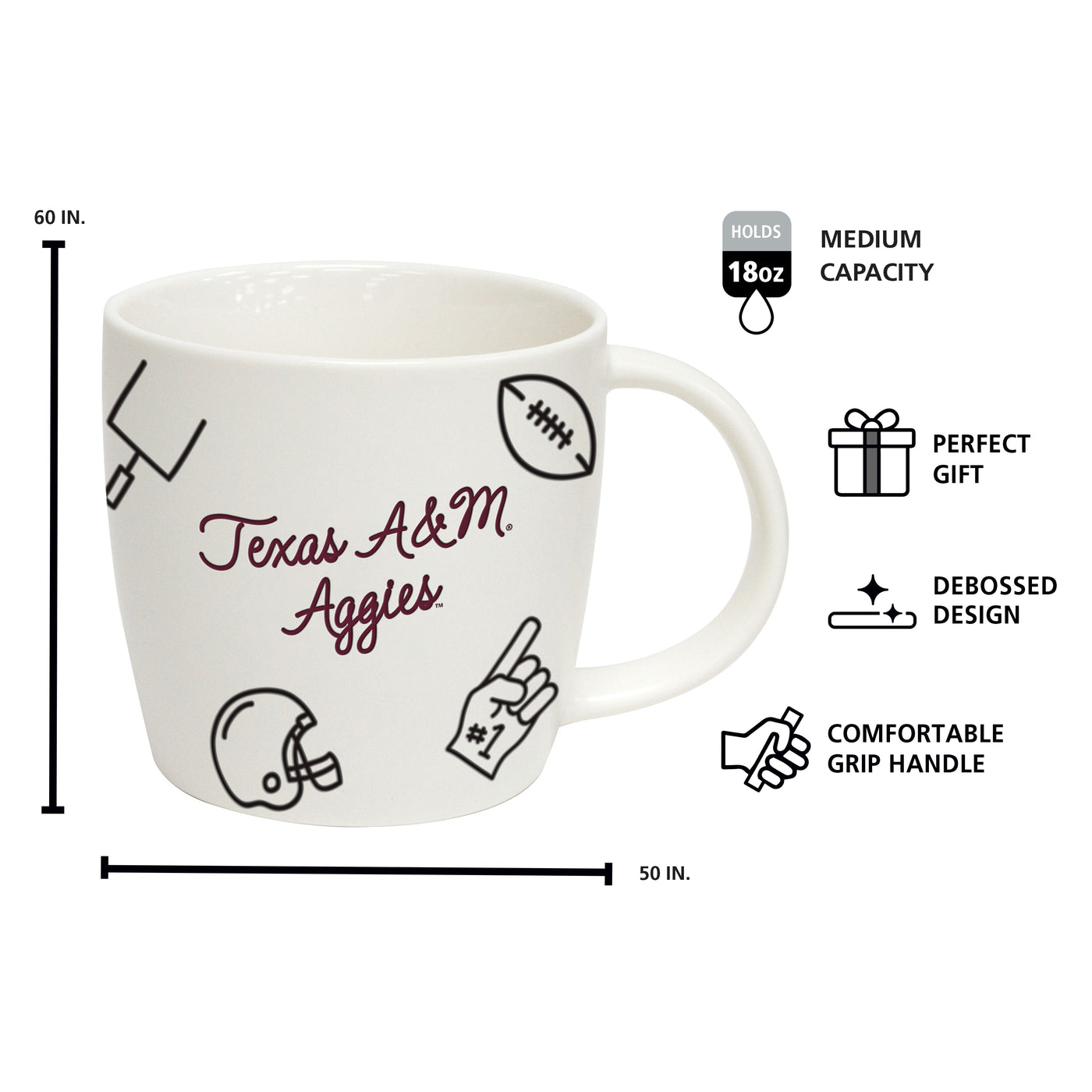 Texas A&M 18oz Playmaker Mug