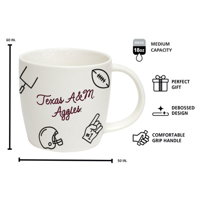 Texas A&M 18oz Playmaker Mug