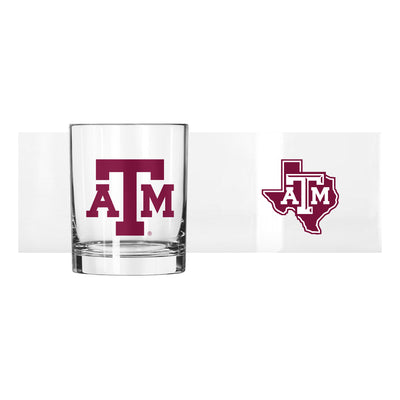 Texas A&M 14oz Flipside Rocks Glass