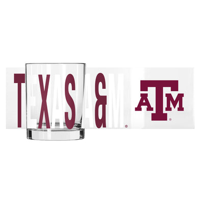 Texas A&M 14oz Overtime Rocks Glass