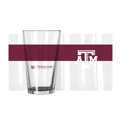 Texas A&M 16oz Colorblock Pint Glass