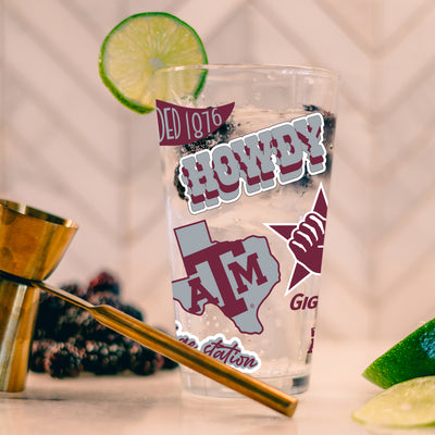 Texas A&M 16oz Native Pint Glass