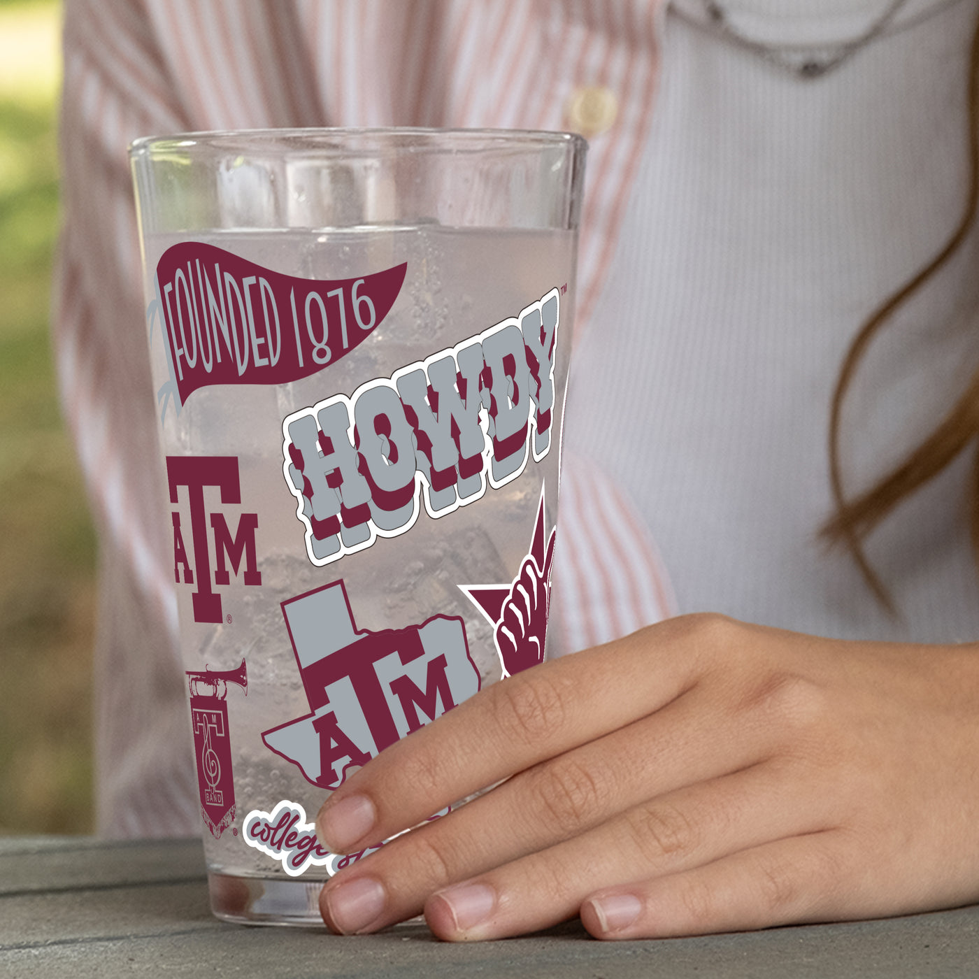 Texas A&M 16oz Native Pint Glass
