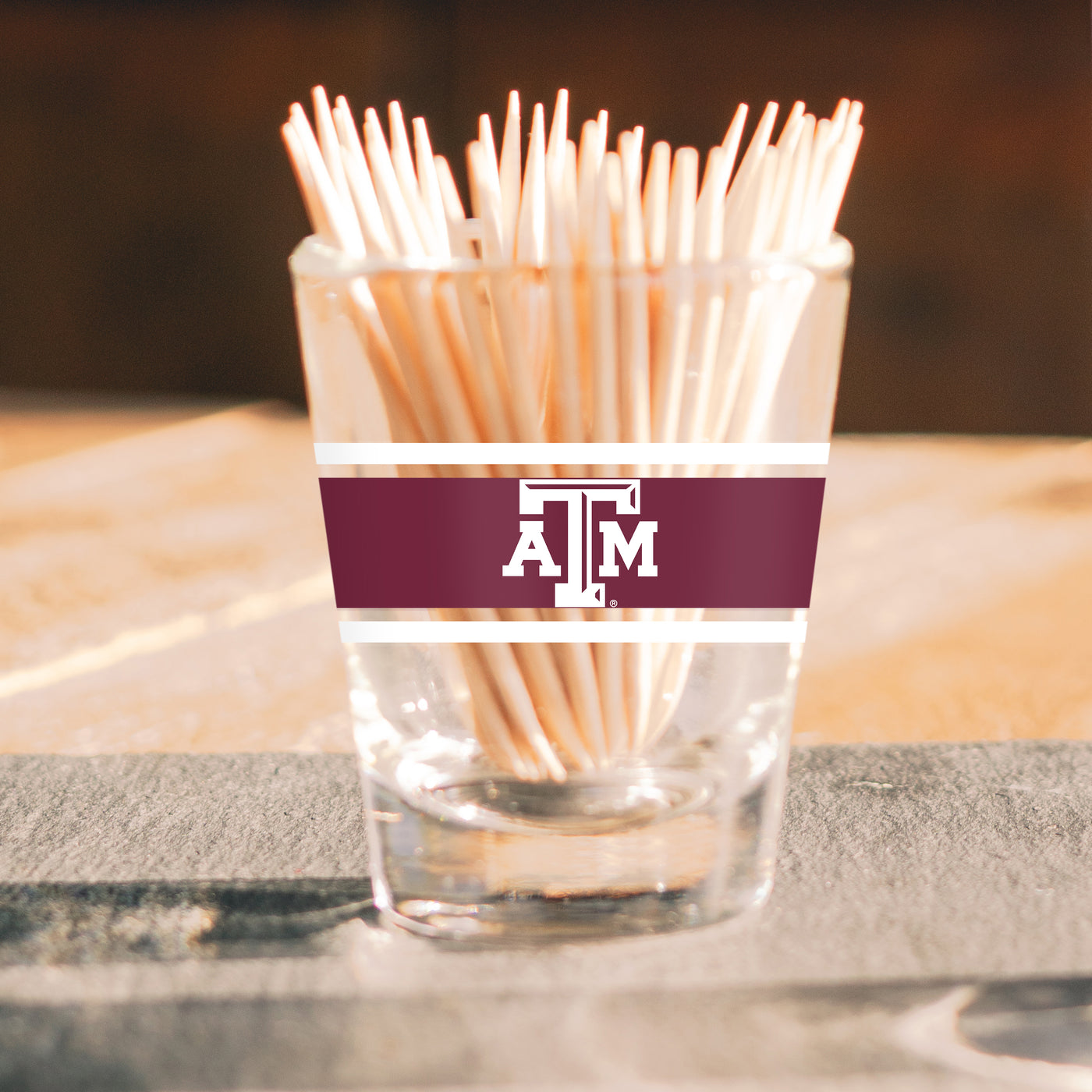 Texas A&M 2oz Stripe Shot Glass