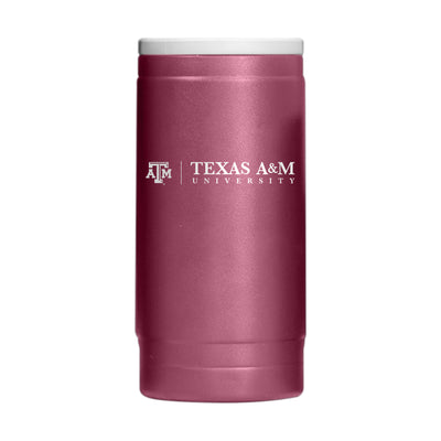 Texas A&M Flipside Powder Coat Slim Can Coolie - Logo Brands