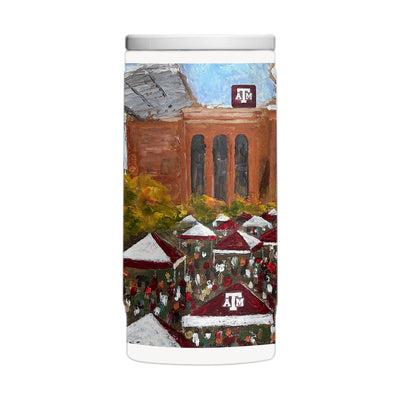 Texas A&M 12oz Collector Powder Coat Slim Can Coolie