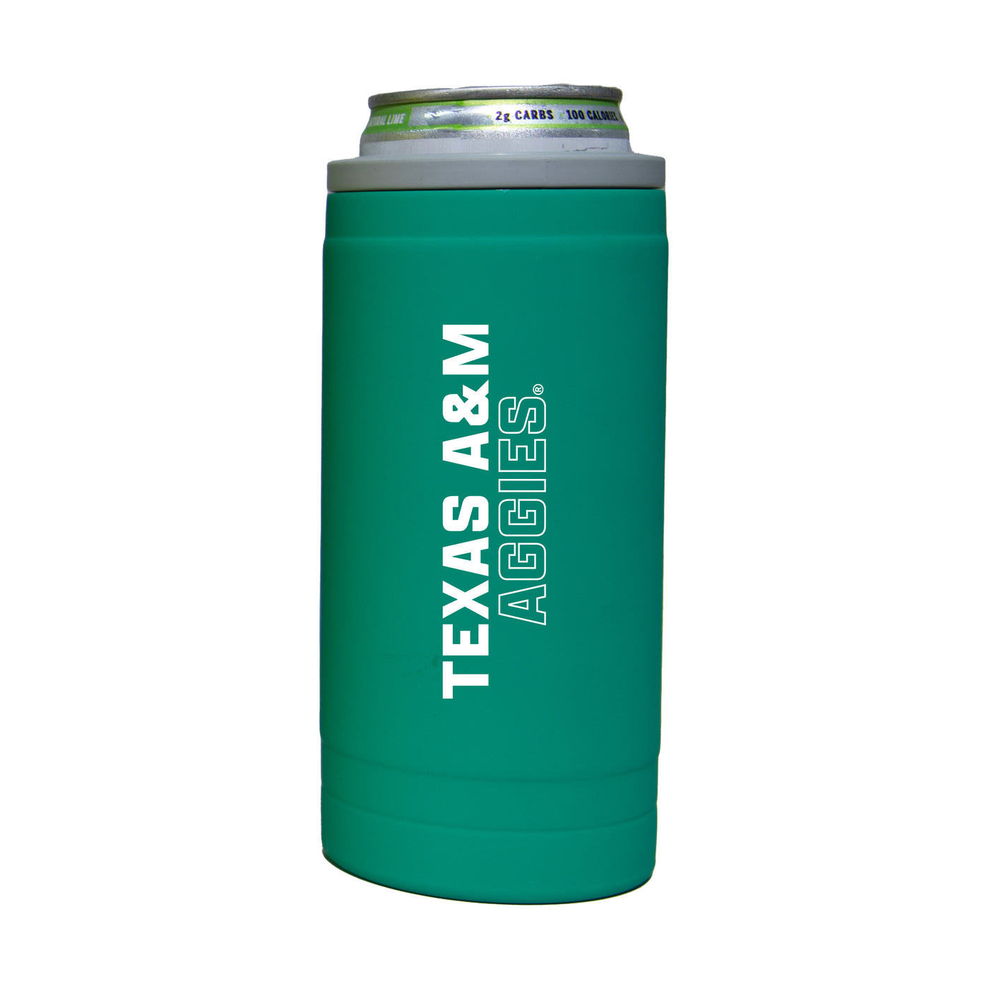 Texas A&M 12oz Optic Stacked Soft Touch Slim Coolie