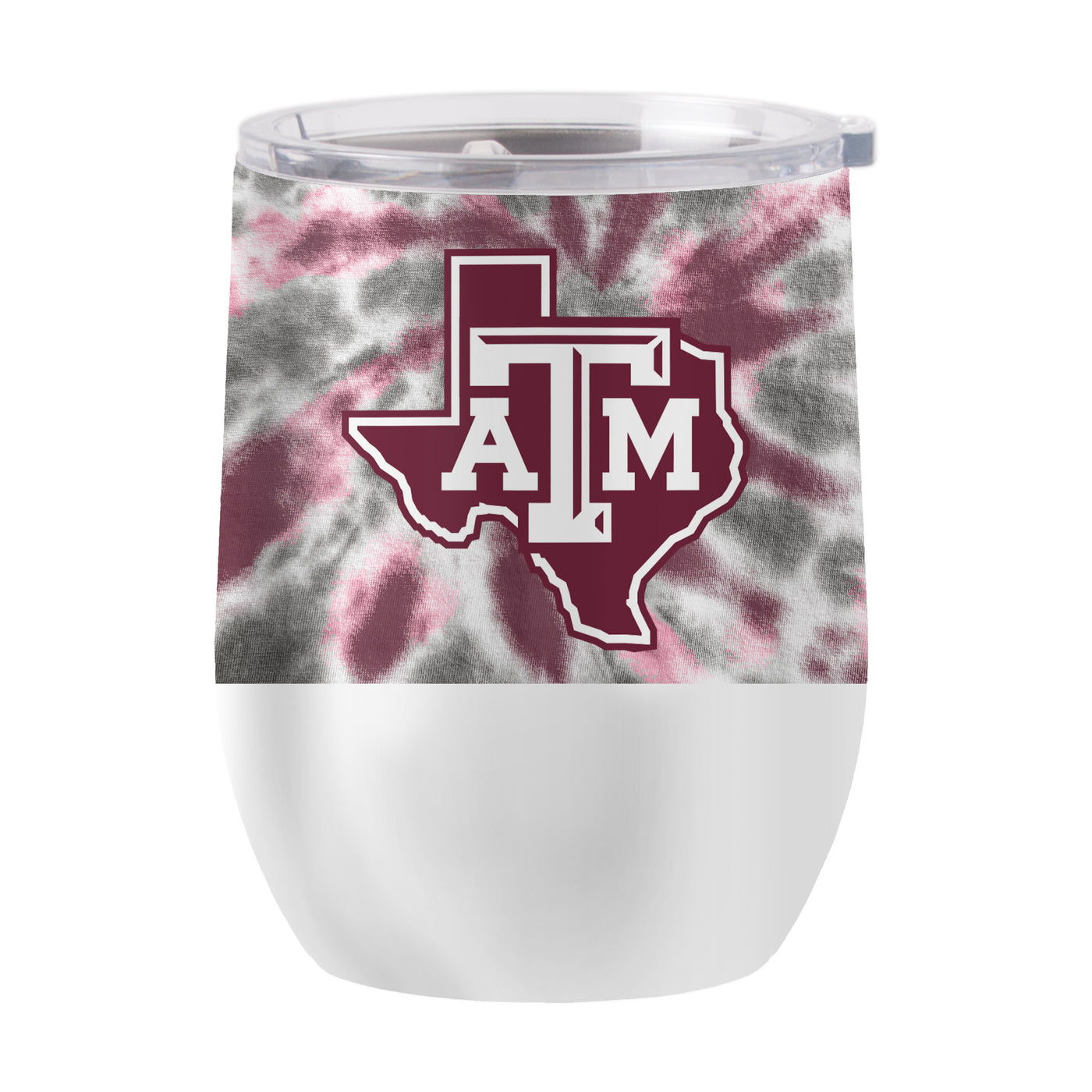 Texas A&M 16oz Tie Dye Stainless Curved Beverage