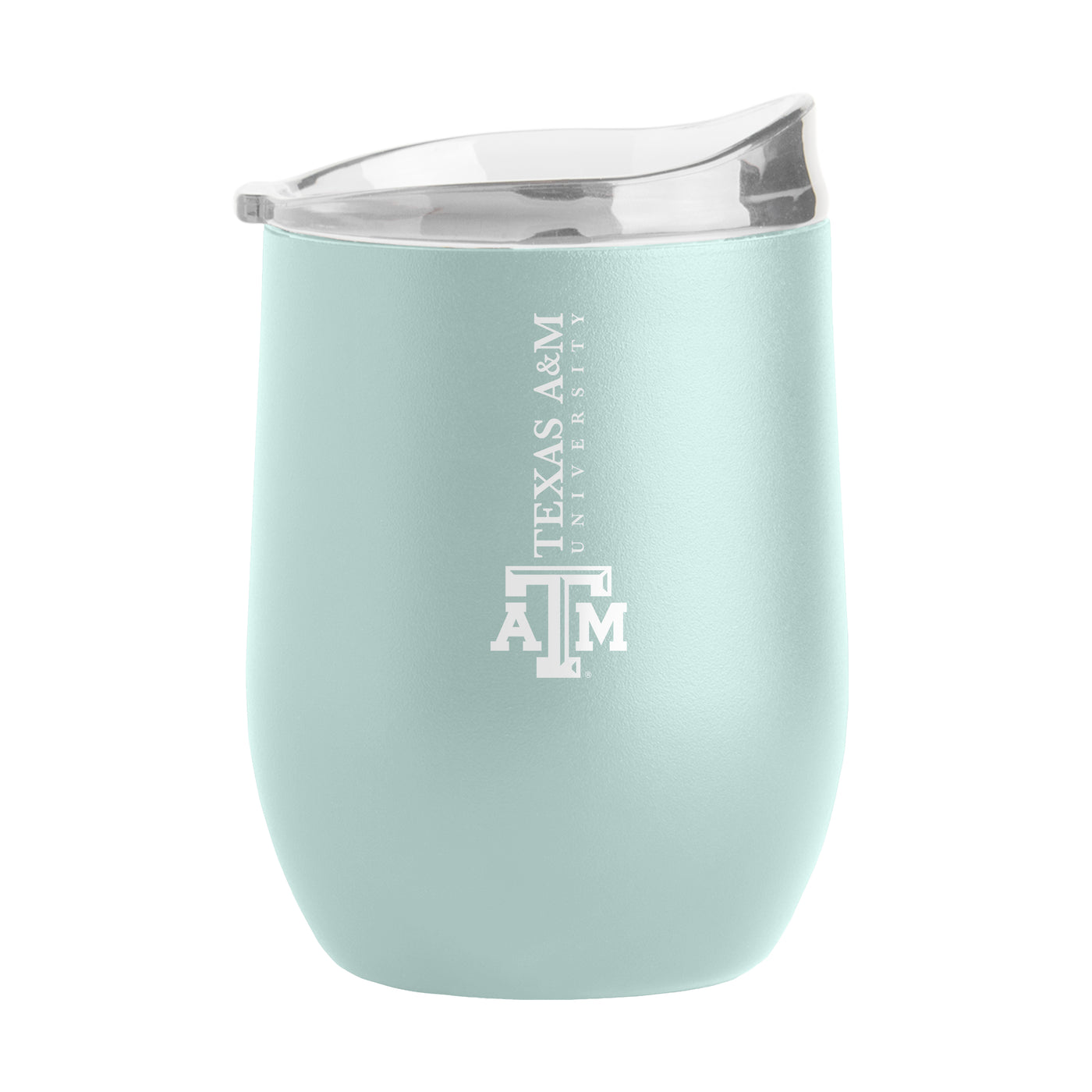 Texas A&M 16oz Vertical Powder Coat Curved Beverage