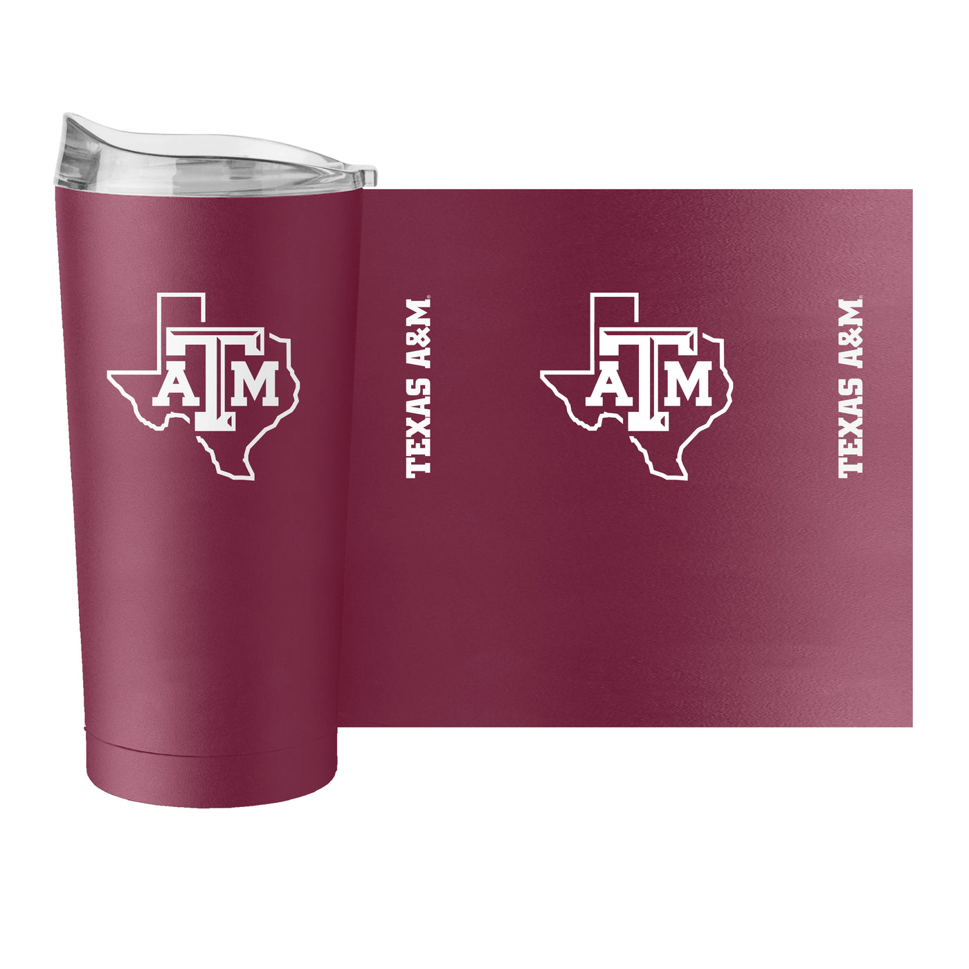 Texas A&M State Logo 20oz Gameday Powder Coat Tumbler