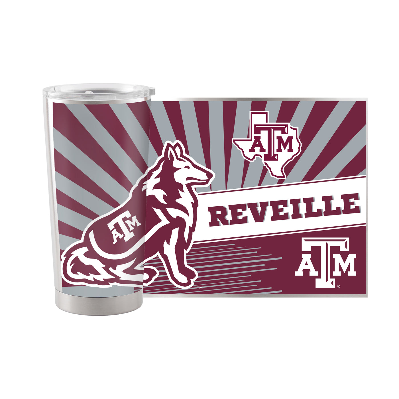 Texas A&M 20oz Mascot Stainless Steel Tumbler