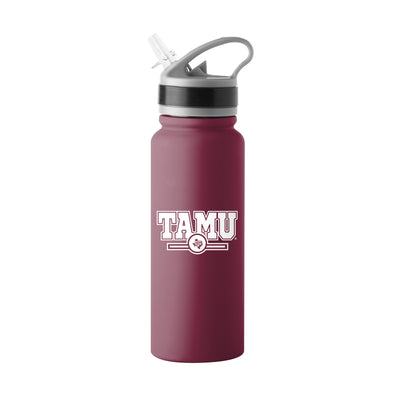 TX A&M 25oz Campus Color Letterman Stainless Single Wall Flip Top Bottle
