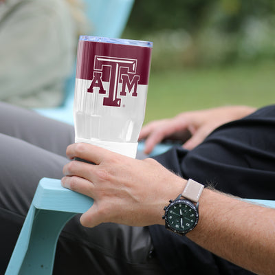 Texas A&M 30oz Colorblock Stainless Tumbler - Logo Brands