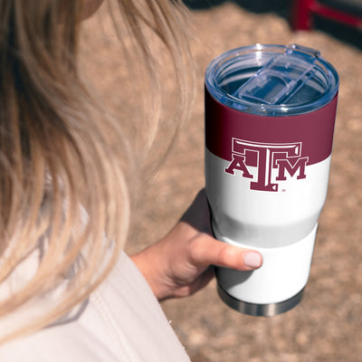 Texas A&M 30oz Colorblock Stainless Tumbler - Logo Brands