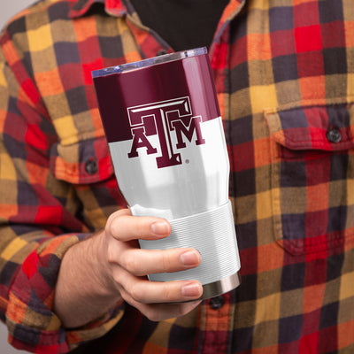 Texas A&M 30oz Colorblock Stainless Tumbler - Logo Brands