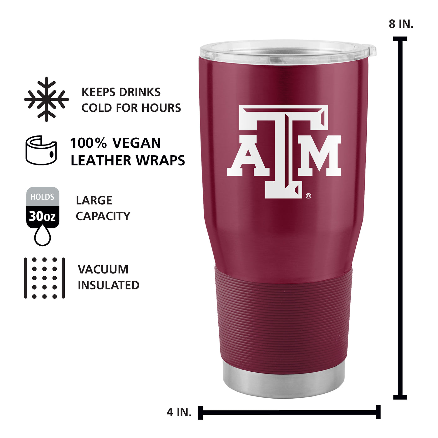 Texas A&M 30oz Gameday Stainless Tumbler