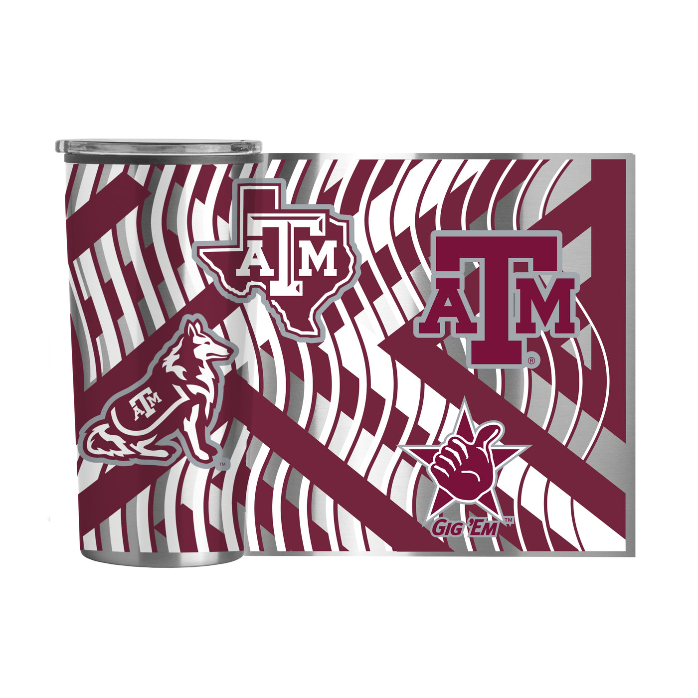 Texas A&M 20oz Flex Plastic Wall Stainless