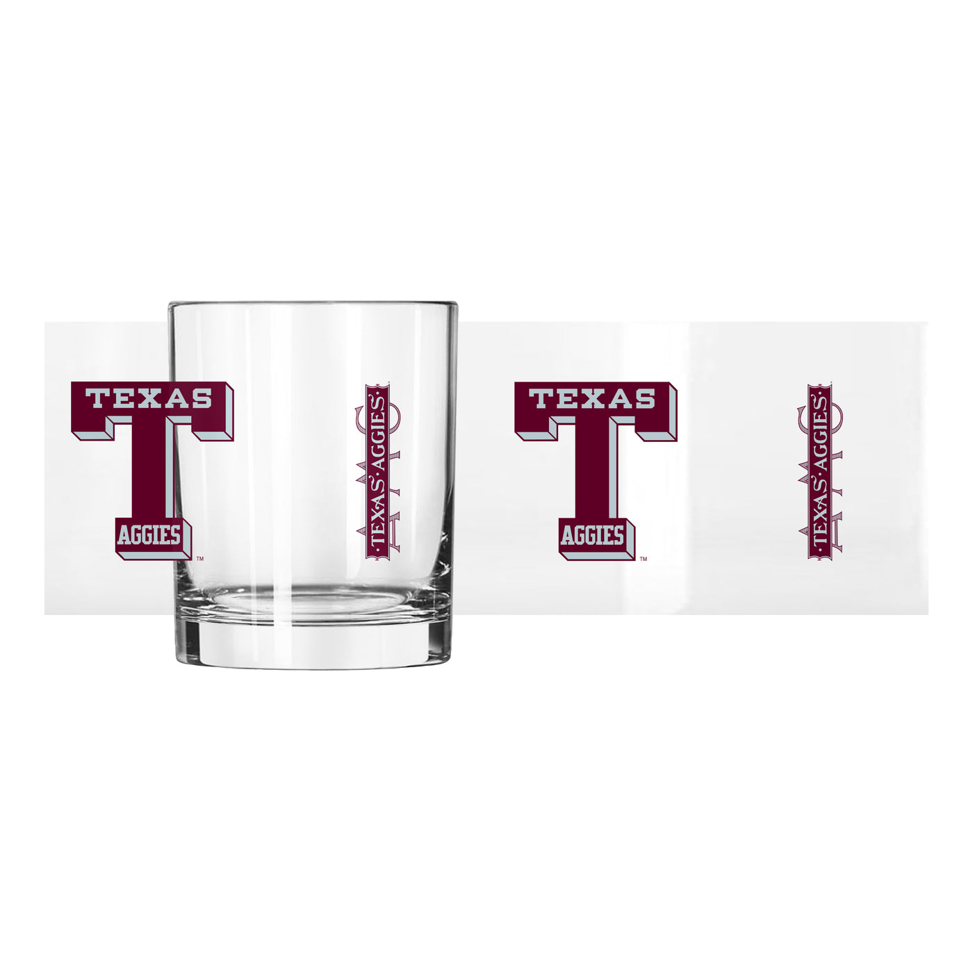 Texas A&M Vault 14oz Gameday Rocks Glass