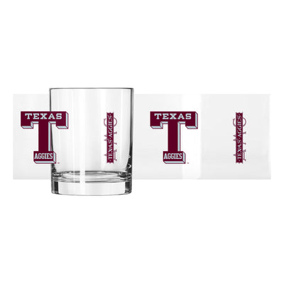 Texas A&M Vault 14oz Gameday Rocks Glass