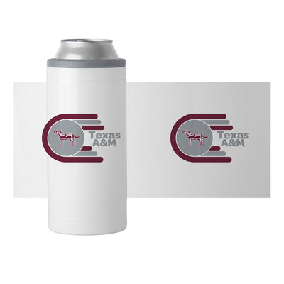 Texas A&M 12oz Whirl Slim Can Coolie