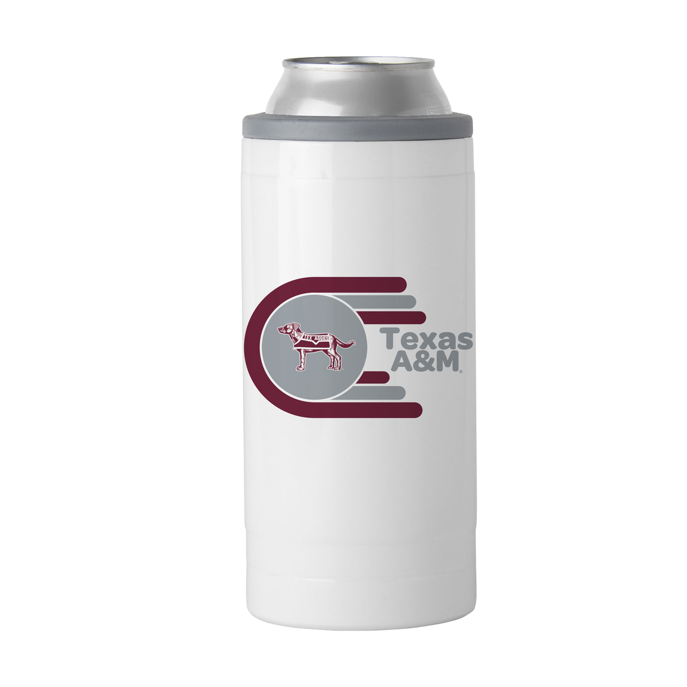 Texas A&M 12oz Whirl Slim Can Coolie