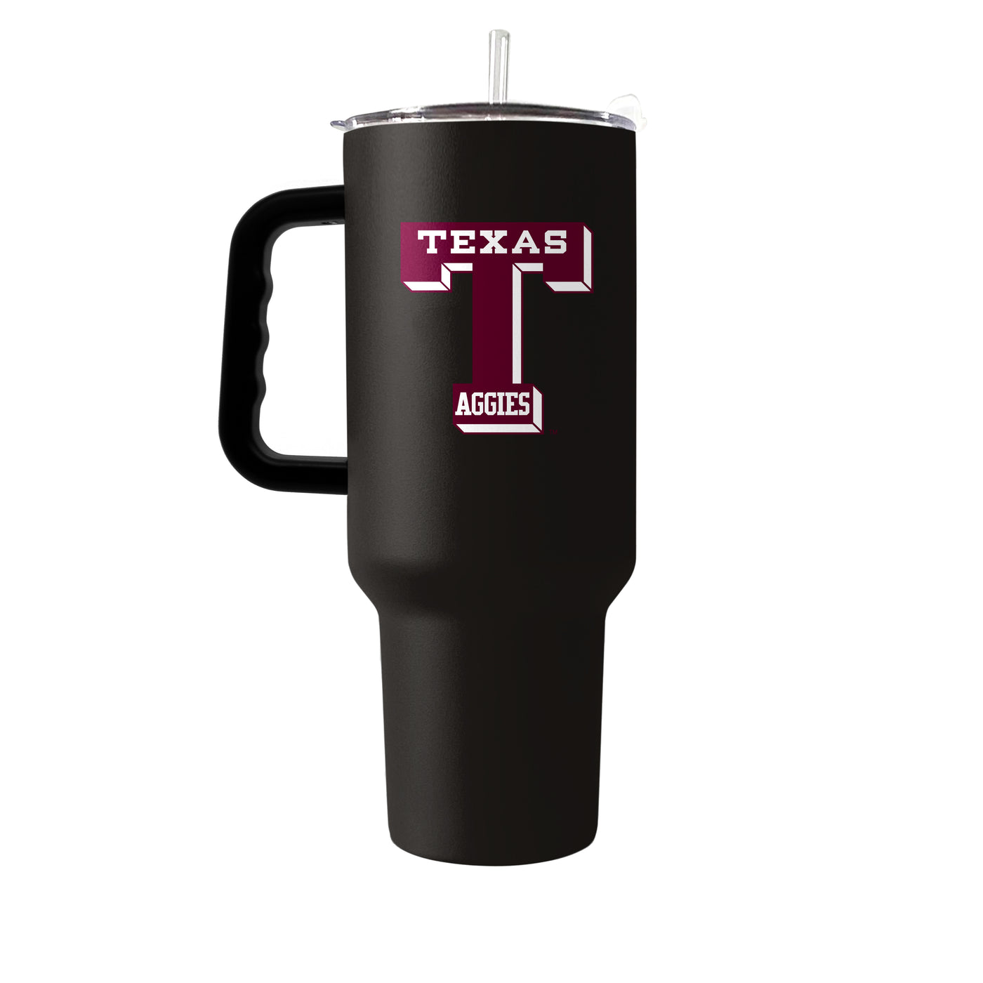 Texas A&M Vault Black 40oz Flipside Powder Coat Tumbler