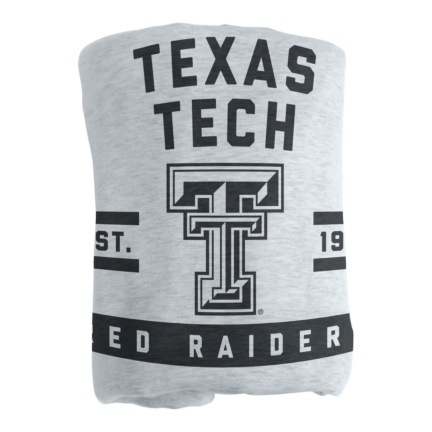 Texas Tech Athletic Gray Sublimated Sweatshirt Blanket