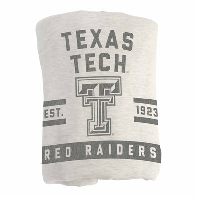 Texas Tech Oatmeal Sweatshirt Blanket