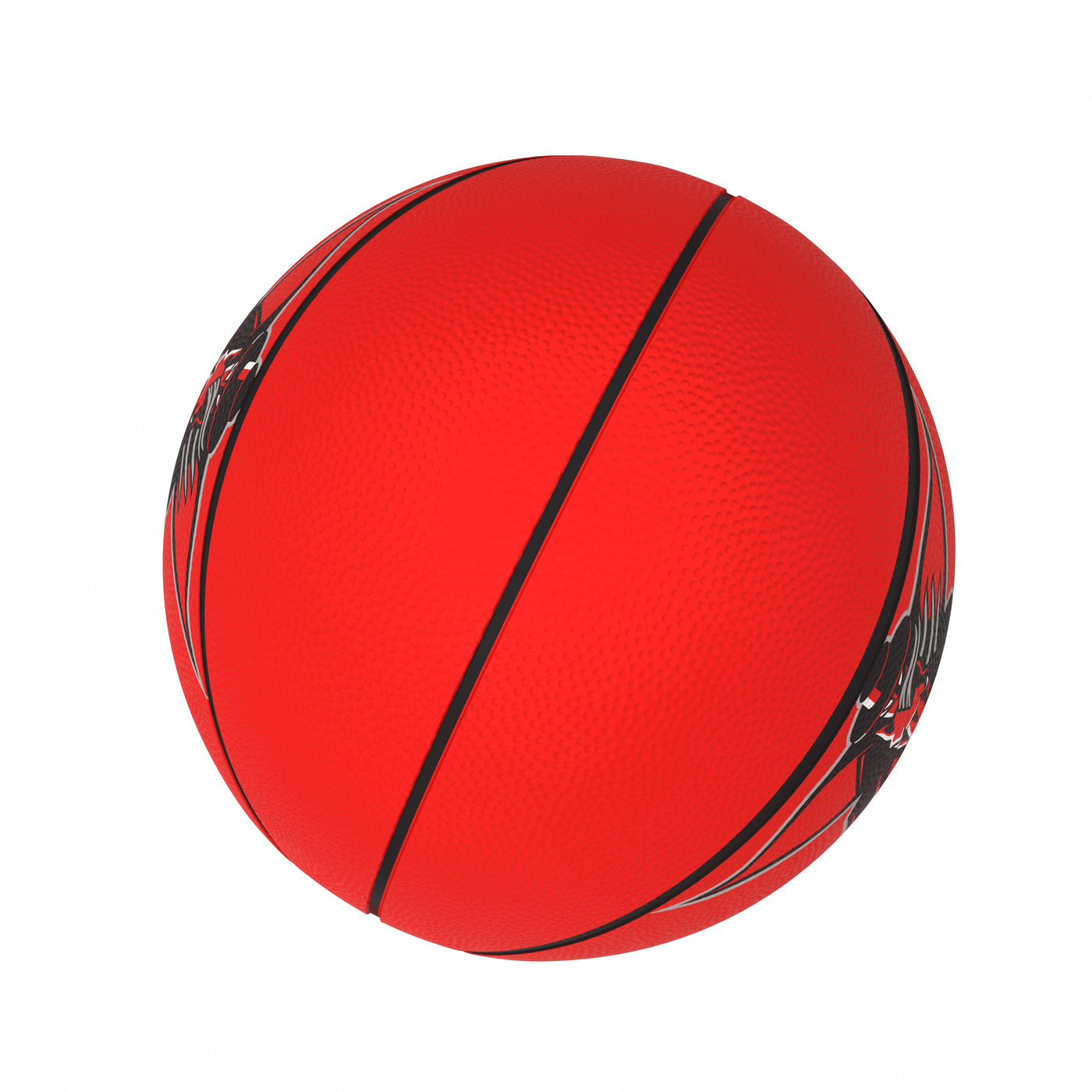 TX Tech Mascot Official-Size Rubber Basketball