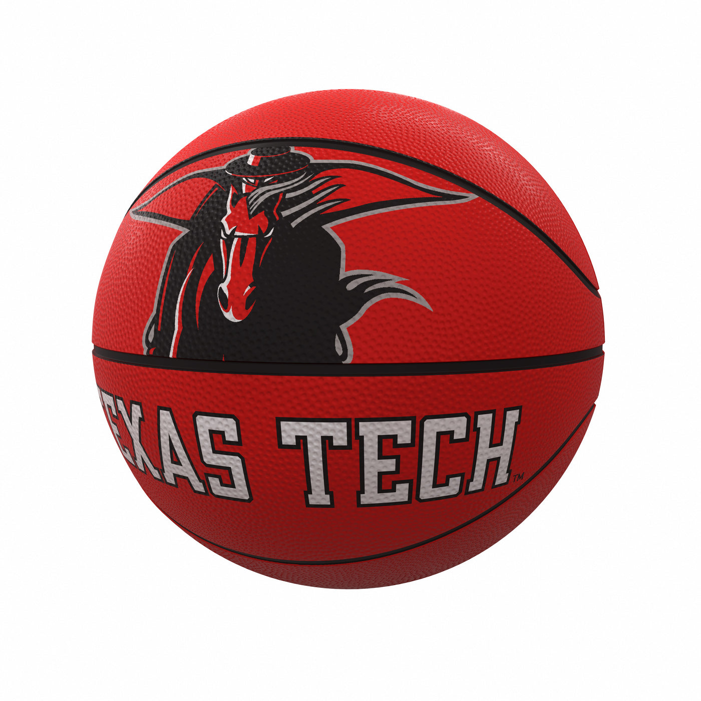 TX Tech Mascot Official-Size Rubber Basketball