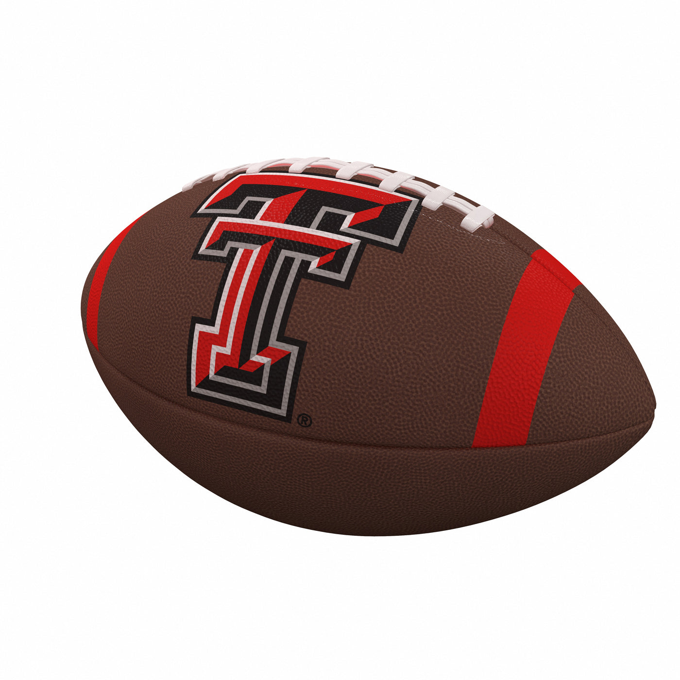Texas Tech Team Stripe Official-Size Composite Football - Logo Brands