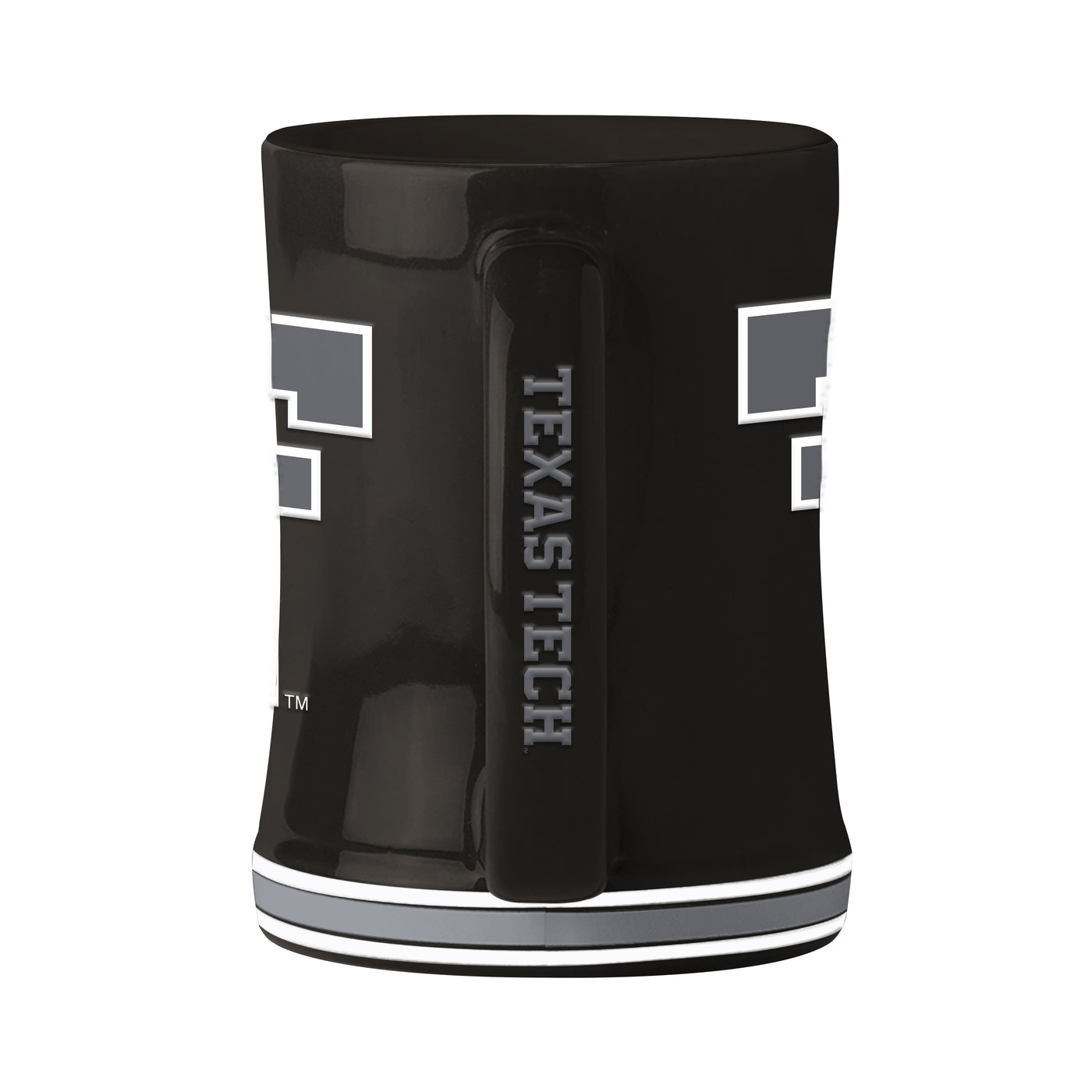Texas Tech 14oz Black Tonal Relief Mug