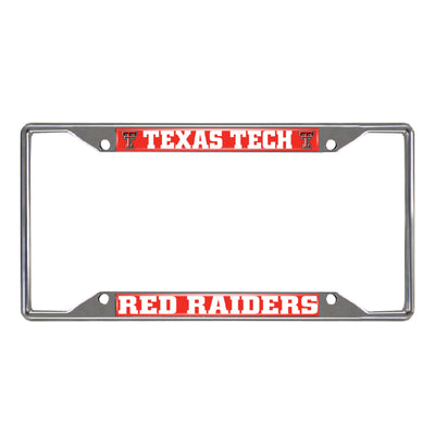 Texas Tech University Chrome License Plate Frame