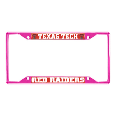 Texas Tech University-Pink License Plate Frame