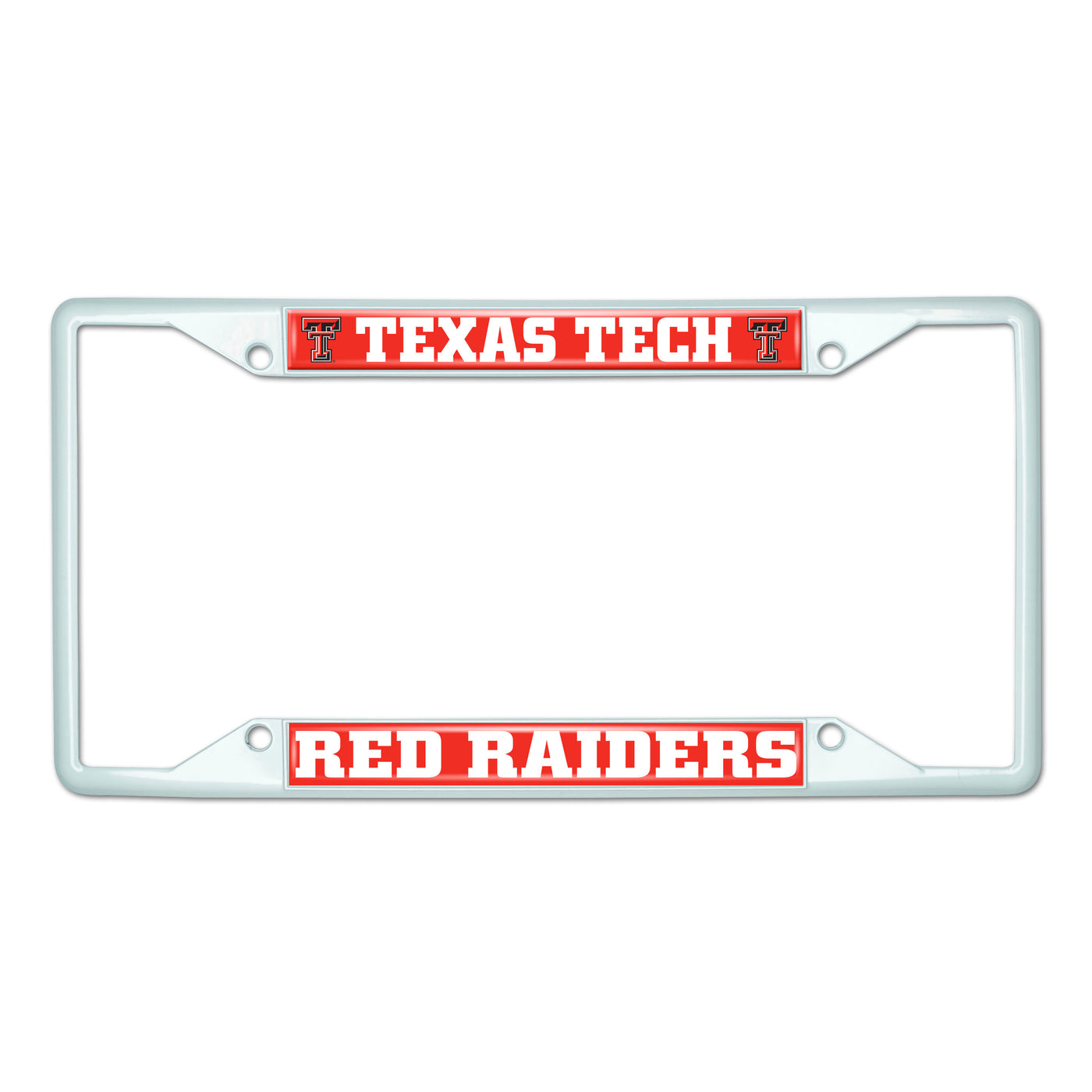 Texas Tech University-White License Plate