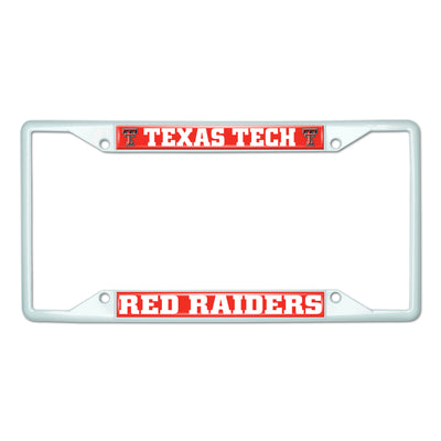 Texas Tech University-White License Plate