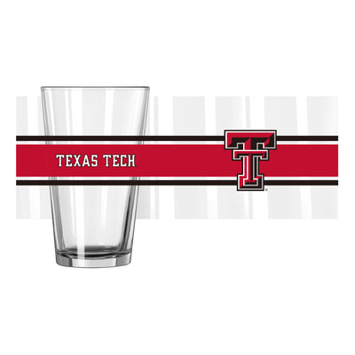 Texas Tech 16oz Stripe Pint Glass