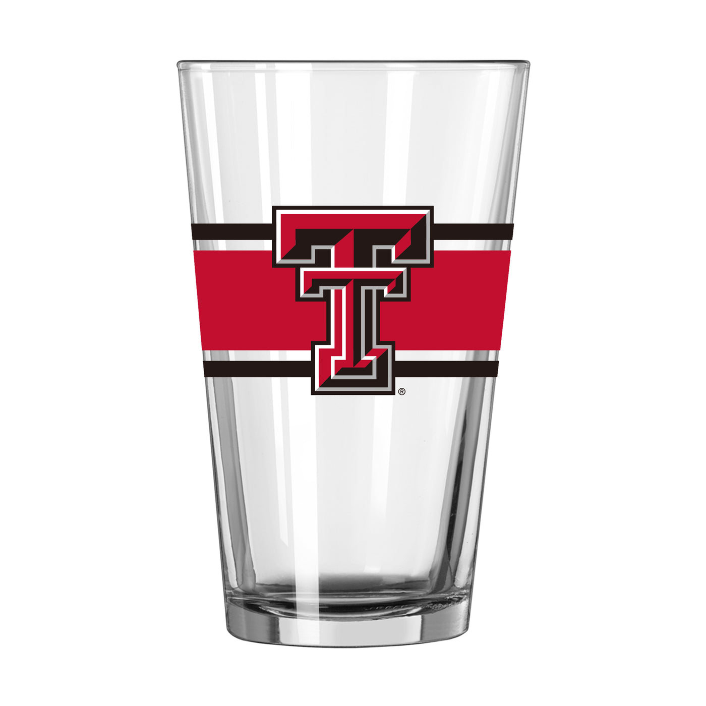 Texas Tech 16oz Stripe Pint Glass