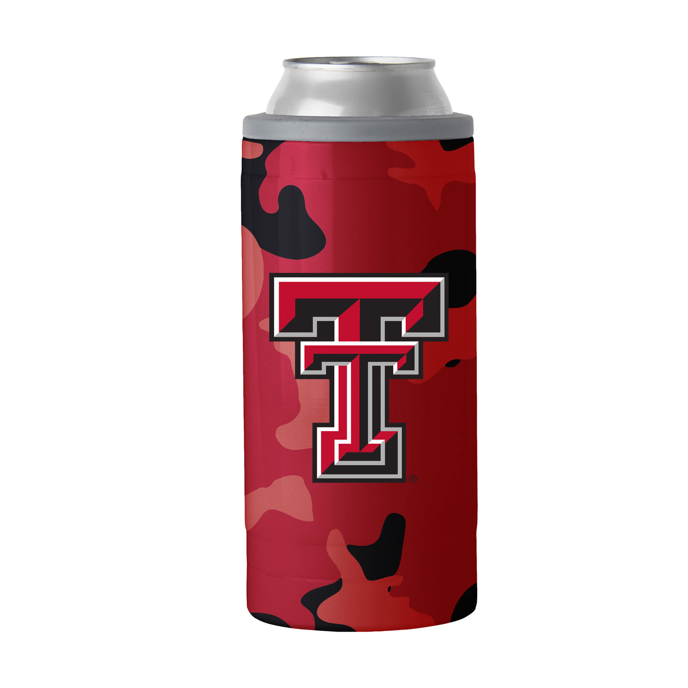 TX Tech Camo Swagger 12oz Slim Can Coolie