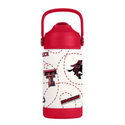 Texas Tech 12oz Mascot SS Kids Bottle