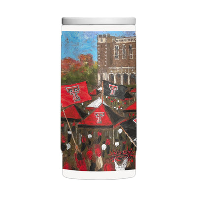 Texas Tech 12oz Collector Powder Coat Slim Can Coolie