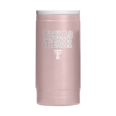 Texas Tech  Stencil Powder Coat Slim Can Coolie