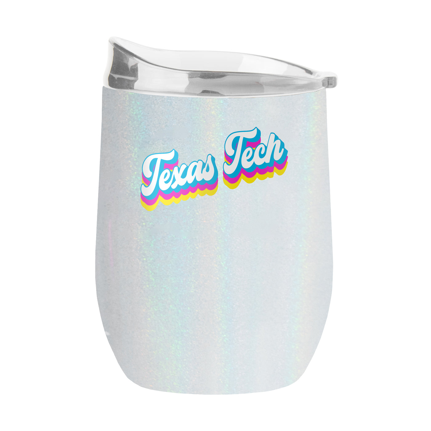 Texas Tech 16oz Shadow Iridescent Curved Tumbler