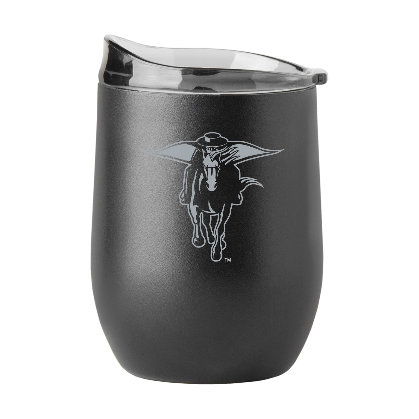 TX Tech GunMetal 16oz Black Powder Curved Beverage