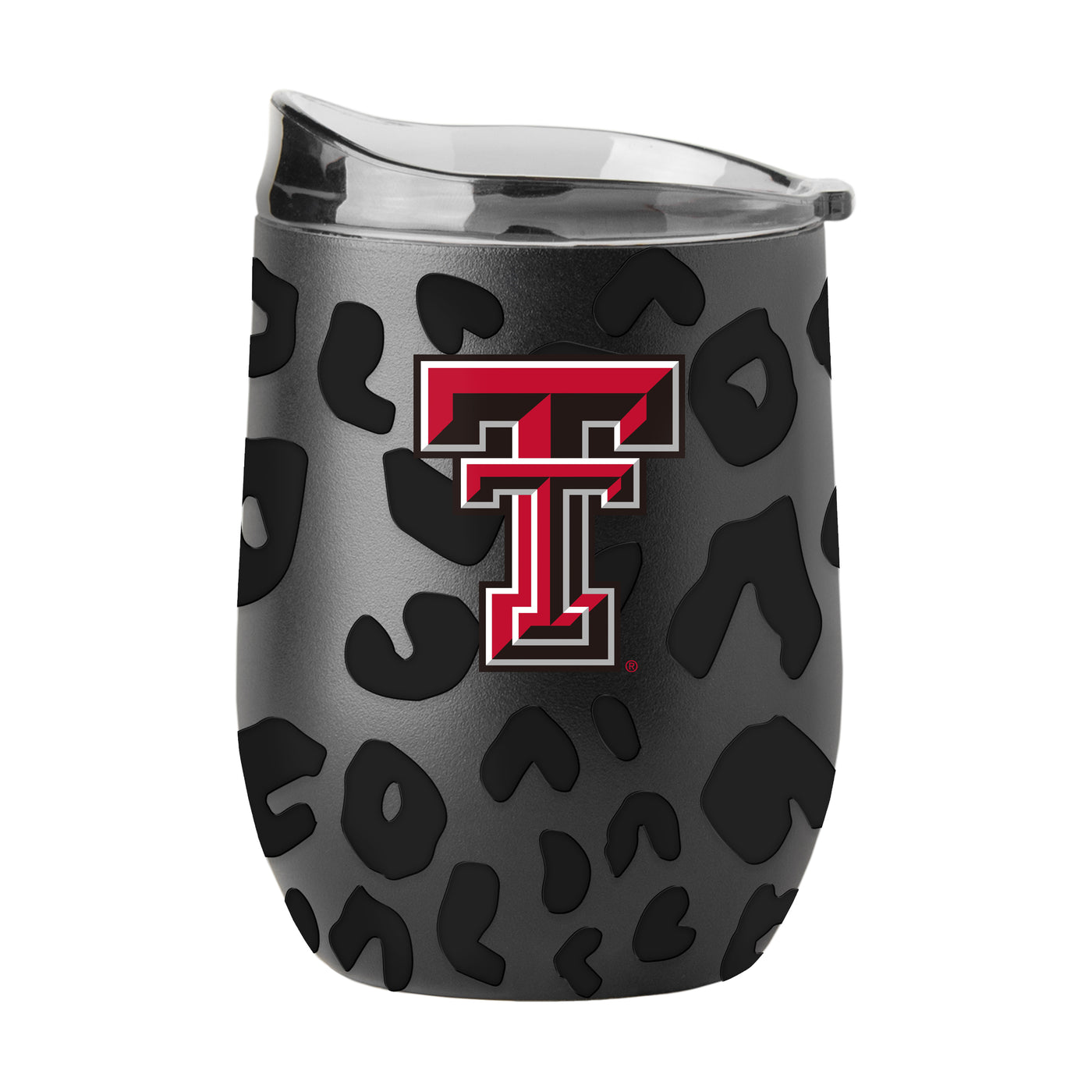 TX Tech Leopard 16oz Black Powdercoat Curved Beverage